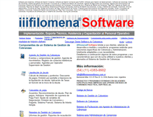 Tablet Screenshot of iiifilomenasoftware.com